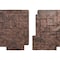 Ekena Millwork 49"W x 24 1/2"H x 1 1/4"D Castle Rock Stacked Stone, StoneWall Faux Stone Siding Panel, Canyon Brown PNU24X48CRCB - alternate 6